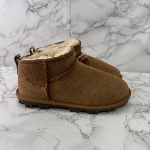 Kirkland Shearling Kids Boots sz 2 Slip On Sherpa Lined NEW # bag 35-A - Picture 6 of 10